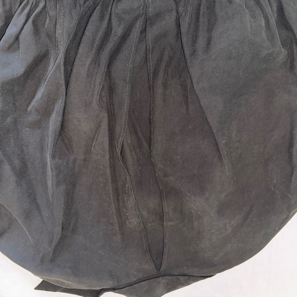 Zara Charcoal Cropped Button-Up Shirt - Picture 5 of 6